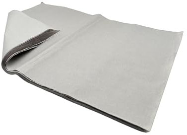 Packseide 37,5x50 cm Hellgrau Top Qualität 30 g/m² Seidenpapier Verpackungsmaterial Packpapier Ideal für Umzug, Versand, Verpackung (2)