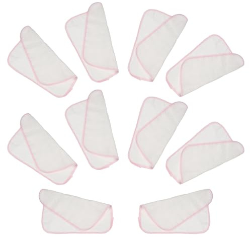 Vaguelly 2 Sets Multifunktionale Handtücher Für Zu Hause Doppellagige Baumwollhandtücher Für Jungen Und Mädchen Saugfähige Baby-musselin-waschlappen 10 Stück X 2