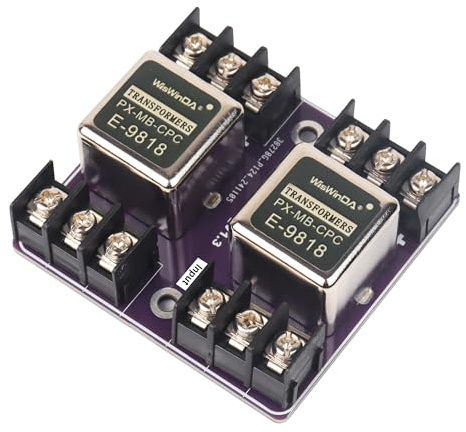 WisWinDa Multipurpose Audio Isolation Converters Screw Terminal Block Connectors Noise Filter Hum Eliminator with Convenient Phoenix Connectors for Audio Playing Devices Eliminate The Hum Noise
