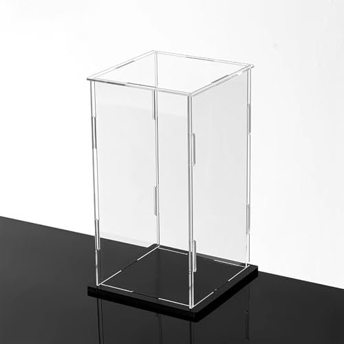 WhamtL Acryl Vitrine Staubdichter Schutz Würfelvitrine,10 15 20 25 30 35 40 45 cm Durchsichtige Action- Figurenvitrine, Sammlerstück-Schaubox für Schmuck-Souvenirs(20x20x40cm(8x8x16in))