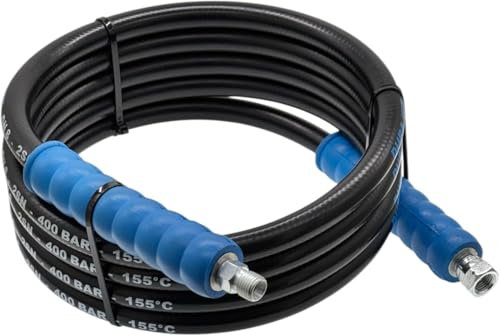 M&M Smartek Tuyau haute pression pour nettoyeur haute pression 1/4 AG/IG 400 bar (5 m)