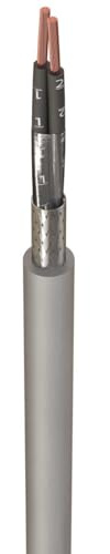 2 Core CY Screened Control Flex Cable 0.5mm, 0.75mm, 1.0mm, 1.5mm, 2.5mm (0.75mm², 10 Metre)