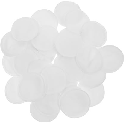 PLAFOPE 100 Stück Baumwolle Abschminkpads Doppelseitig Weich Hautfreundlich Sanft Make up Entferner und Nagellackentfernung Gesichtsreinigung Wattepads Weiß