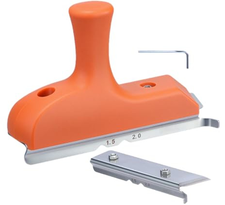 Hitburu Rebajadora de Cantos | Herramienta de Corte y Desbarbado para Cantos - Herramienta Manual de Precisión para Proyectos de Carpintería con PVC ABS y Bordes Curvos Biselados