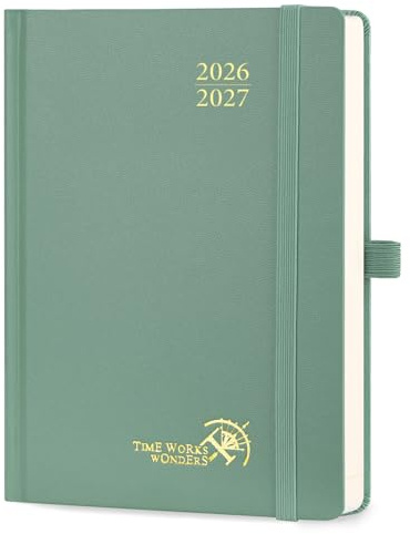 POPRUN Tagesplaner 2026 2027 Hardcover ca.A5(14 x 20,9cm) Aug.2026-Jul.2027