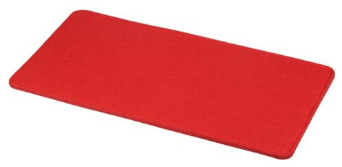 QUARKZMAN Base De Fieltro para Bolso 14 X 7 Pulgadas Rectangular Moldeador De Fondo para Bolsos Insertos para Bolso De Mano Tote Bandolera Mochila Esquina Arqueada Rojo