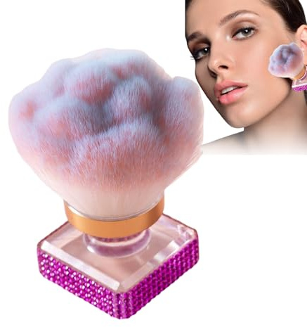 Cepillo Para Polvo De Uñas Cerdas De Pelo Ergonómico Y Con Funciones | Brocha quitapolvo de uñas y manicura Tamaño Viaje Multifuncional Manicura Contorno Iluminador Maqui