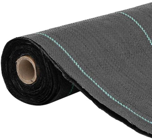 Generico Membrana Anti-Erbacce Nera 1,5x100 m PP,Tessuti per pacciamatura