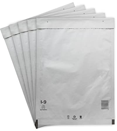20 Versandtaschen Luftpolsterumschläge 320 x 455 mm DIN A3 Luftpolsterversandtaschen Luftpolstertaschen Gr. I/9 I9 weiß Umschläge haftklebend gepolstert Polsterumschlag Taschen