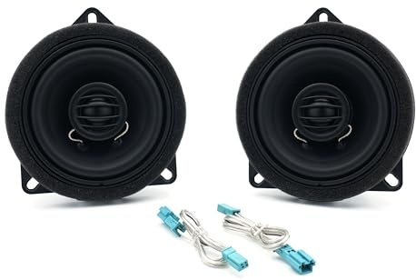Audison APBMW X4E Paar 2-Wege-Koaxiallautsprecher 100 mm, 80 W | Hochtöner 24 mm, 4 Zoll, 40 W RMS, 4 Ohm, 88 dB, 100-22000 Hz, Einbautiefe 39 mm