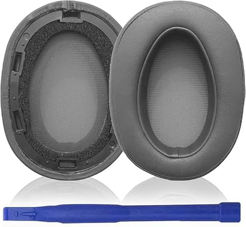 Aiivioll WH-H900N Ear Pads Replacement Cushions for Sony WH-H900N (h.ear Series Wireless) and MDR-100ABN (h.Ear on Wireless) Headphones, Protein Leather Repair Parts (Dark Grey)