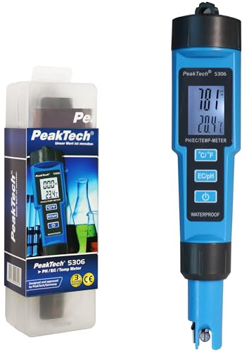 PeakTech P 5306 – 3 in 1 PH-Meter in Stiftform für PH/EC/TEMP