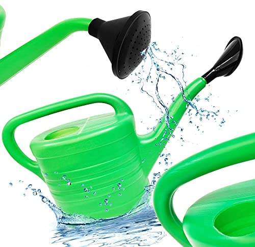 BAUSTER® Arrosoir de Jardin en Plastique 12 L - Idéal pour la Maison, l'Arrosage des Fleurs avec Douchette, Jardin, Serre - Intérieur et Extérieur
