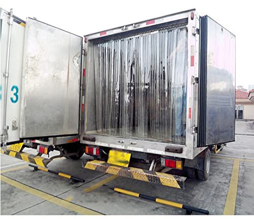 YiYYPT PVC Lamellenvorhang für Personaleingang, Kühlraum, Industrie-Streifenvorhang Temperaturbeständigkeit -60 ºC Kunststoffvorhang Türvorhang fertig vormontiert (1 Streifen) (Ribbed,Length:1.8m)