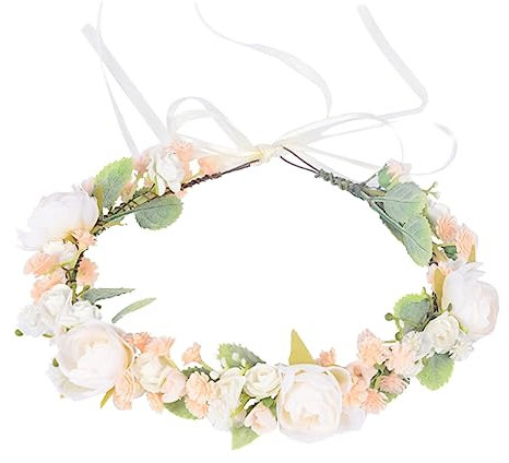 FOMIYES Hochzeitskopfschmuck Brauthaarteil Blumenkranz-stirnband Elegant Und Vielseitig