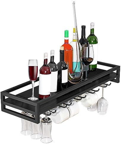 Weinglashalter Wand, Metall-Eisen-Weinglas-Halter Leicht Zu Montieren Weingläser Halter 60/80/100CM Robust Und Langlebig Weinglas-Halter Für Stielgläser, Für Restaurant Küche Bar