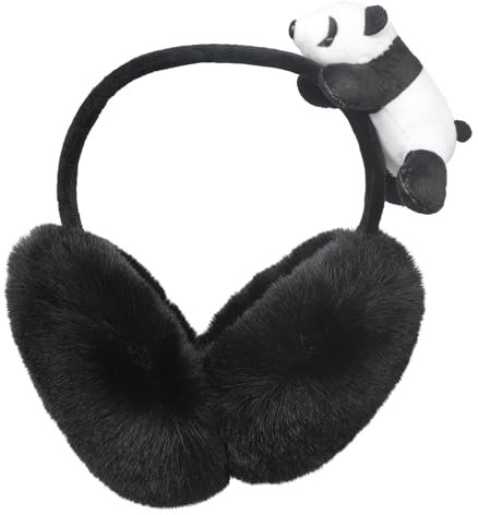 FakeFace Ohrenwärmer für Damen Mädchen Verstellbar Warme Ohrenschützer Tiere Plüsch Ohrwärmer Fuchs Ear Muffs Winterzubehör Outdoor Ohrenmuscheln für Frauen