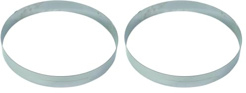 Gobel 865030 Cercle à Mousse Emporte-Pièce Inox Hauteur 4,5 cm Ø 14 cm (Lot de 2)