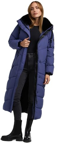 Navahoo Damen Winterjacke warmer Wintermantel Parka Winter Jacke lang gesteppt B976