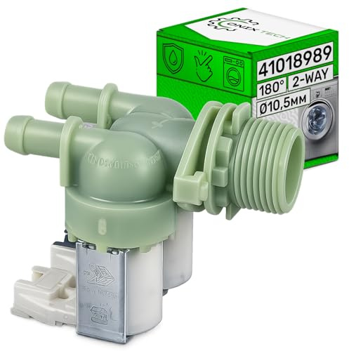 Solenoid Valve Washing Machine 2-Way 180° Ø 10,5 mm with The Original Code 41018989 for Candy - Warranty 5 Years - ONIX TECH