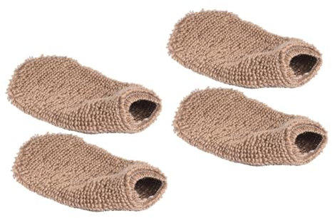 Mikinona 4stücke Exfolierende Duschhandschuhe Pflanzenfaser Für Körpermassage Und Peeling Hochwertige Sanfte Massagehandschuhe Für Rücken Und Beine Braun