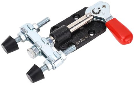 LOCADENCE Toggle Clamp, 90kg Holding Capacity Push Pull Clamp, High Carbon Steel Double Head Quick Release Push Pull Clamp, Quick Release Push Pull Adjustable Toggle Clamp