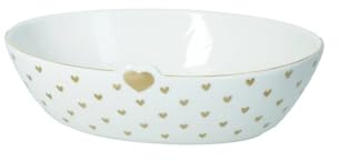 Brandani 51666 CIOTOLA AMORE MIO CUORI NEW BONE CHINA, 17.5x13x5h cm