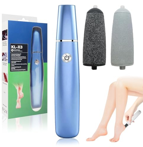 Rimozione calli elettrico, per la cura quotidiana del piede, calli e pelle morta, dura, pelle screpolata (blu)