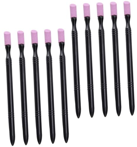 BATHVEVE 10Stücke Teiliges Nagelpuffer Nagelschleifstein für Maniküre Pediküre Nagelkürzchen Drücker für Natürliche und Künstliche Nägel für Nagelkunstliebhaber