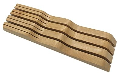 HOLIDYOYO Estante de almacenamiento de herramientas de cajón Organizador de cajones Insertar organizador de cubiertos para cajon vestidor inserto de cajón ranuras de almacenamiento De madera