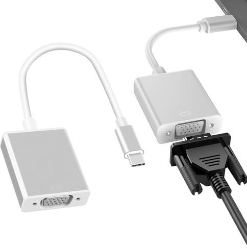 VGA vers USB C, USB C vers VGA, adaptateur US B C vers VG A, VG A vers US B, U SBCTo V GA A dapter, adaptateur U SB vers V GA pour MacBook Pro/Air, iPad, iMac, Dell, XPS, Surface Book 3, HP X360