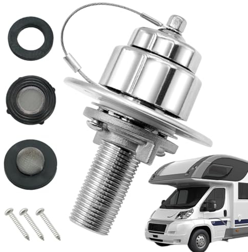 Birtern Entrée de remplissage d'eau pour camping-car – Raccord d'entrée d'eau de rechange pour camping-car – Raccords de port de remplissage étanches pour la famille et les adultes