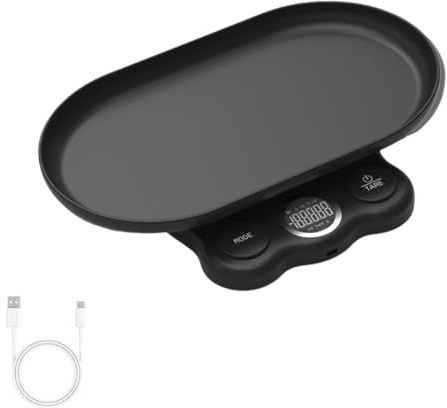jebyltd del Peso del Bambino con Schermo A LED E modalità Pesatura Multipla Strumento Pesatura della ABS per E Funzionalità Tara per Animali Domestici