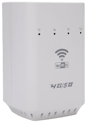 Tosuny Router Wireless WiFi 6 - Router CPE 4G LTE con Slot per Scheda SIM e Porta LAN RJ45, 300 Mbps, Collega Fino a 32 Dispositivi, Dispositivo Hotspot WiFi Portatile per i Viaggi