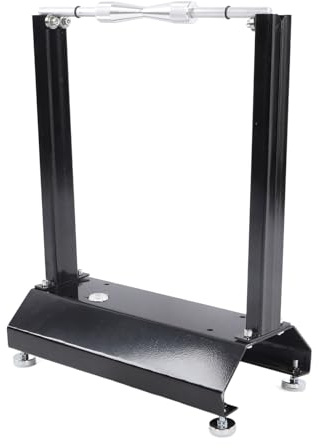 Spacnana Radauswuchtmaschine, Motorradreifen-Auswuchtständer aus Eisen, Genaues Zentrieren für 10-Zoll- Bis 21-Zoll-Räder, Ideal für Heimwerker