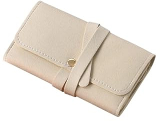 Astuccio da viaggio per gioielli, Borsa arrotolabile for riporre gioielli, portatile, pieghevole, for orecchini, organizer, collane, multicolore