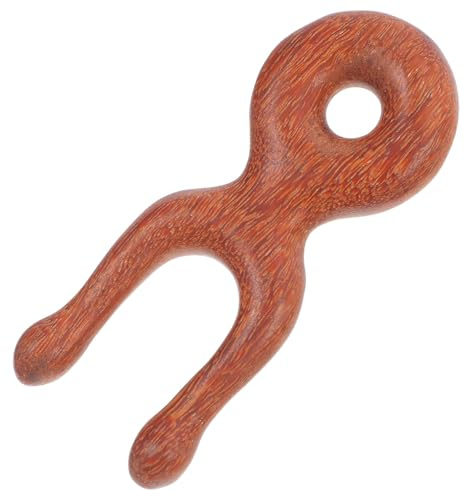 Peine de Masaje de Madera Mango Largo y Dientes Obsequios | Uso Versátil para Manos y Cabeza, Ayuda a Aliviar la Tensión, Tacto Natural, Adecuado para Oficina y Hogar