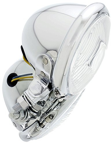 Customacces FA0008J Faro Auxiliar Antiniebla Homologado, Diametro 115 mm, Color Cromado