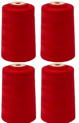 Fil à coudre pour surjeteuse, Polyester, Bobines de 4 x 4500 m environ, Grand choix de couleurs
