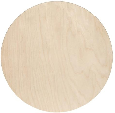 Bütic - Tabla de madera de abedul redonda para pizza, 50 cm de diámetro