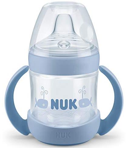 Nuk Nature Sense babyflaska med extra bred och mjuk drickspene (BPA-fri) – lämplig för spädbarn från 6 månader, 150 ml