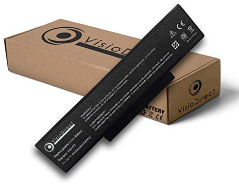 Batterie 11.1V 4400mAh Compatible NEC Versa M370 Terra M660NBAT-6 MSI GE600 GX740 Series M660 M662 M670 M675 M677 BTY-M66 M-660 M-662 M-670 M670 VR601X VR603 VR610 CLEVO W760K-C -VISIODIRECT-