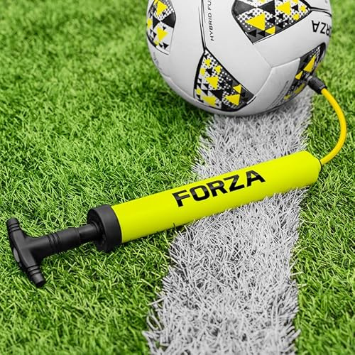 Forza Pump that Ball™ | Ballpumpe mit Nadel – Handluftpumpe für Fußball, Rugbyball, Basketball, Volleyball & mehr – Pumpe mit Nadelaufbewahrung – Tragbar & Leichtgewichtig