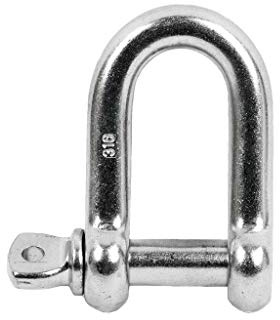 DOJA Industrial | SCHÄKEL STAHL VERZINKT M5 | PACK 10 | Schekel hochfest anhängen von Boxsäcken Stahlseile | Bügelschäkel | Kettenschäkel | schaekel groß Verbinder | Stahlkette Schege