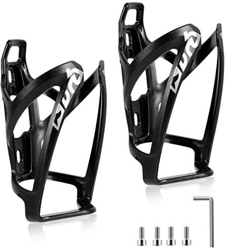 Bike Water Bottle Cage, 2 Pack Lightweight Bike Bottle Holder Strong Bicycle Drink Cup Holders Cycling Kettle for Road, Mountain and Kids Bikes