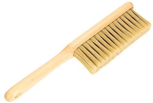 KOTARBAU® Spazzola per il lavaggio dell'auto con setole naturali, 305 mm, corta, spazzola per la pulizia dei finestrini dell'auto