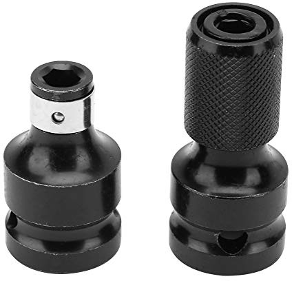2Pcs 1/2 Bis 1/4 Zoll Adapter Bohrfutter Konverter Sechskant-Buchse Teleskop-Adapter für Elektroschrauber
