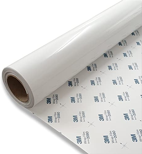 FOLIESTA 54,24€/m² 3M 2080 G10 weiß Glanz 152cm x 20cm Autofolie Carwrapping Folie 3D verformbar Luftkanäle