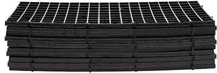 Leeadwaey Trennwand für Aquarien, 30 x 15 cm, Schwarz, 10 Stück