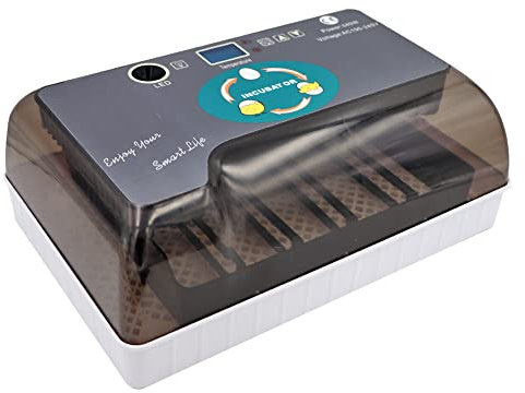 MUALROUS Inkubator Ei Vollautomatischer Brutmaschine Hühnereier Automatischer Hühnerbrutkasten Inkubator Hühner Vollautomatisch 12-35 Eierbrutschrank für Hühnereier und Wachteleier